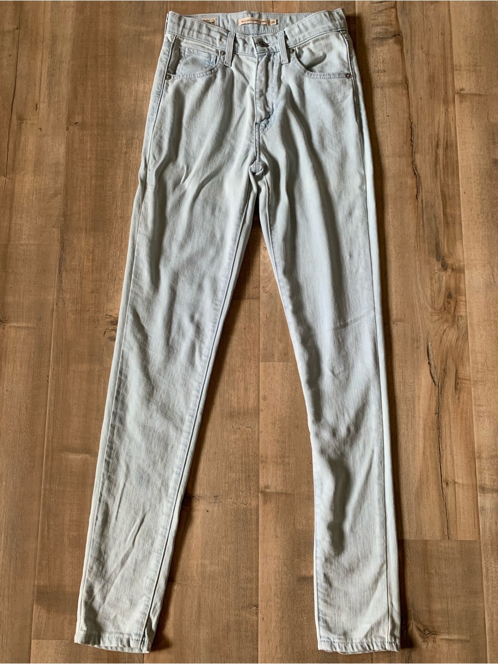 Levi's Light Blue Denim Jeans with Brown Leather Patch
